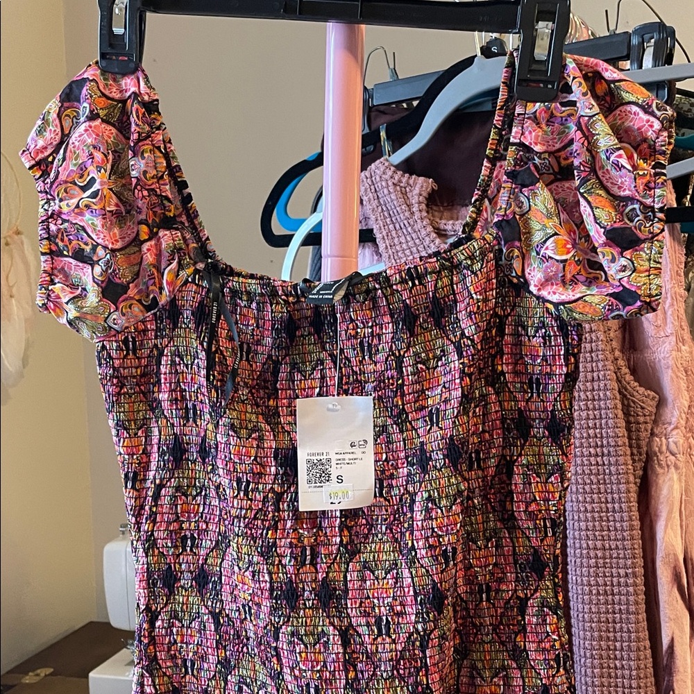 Forever 21 Colorful dress with Ruffles